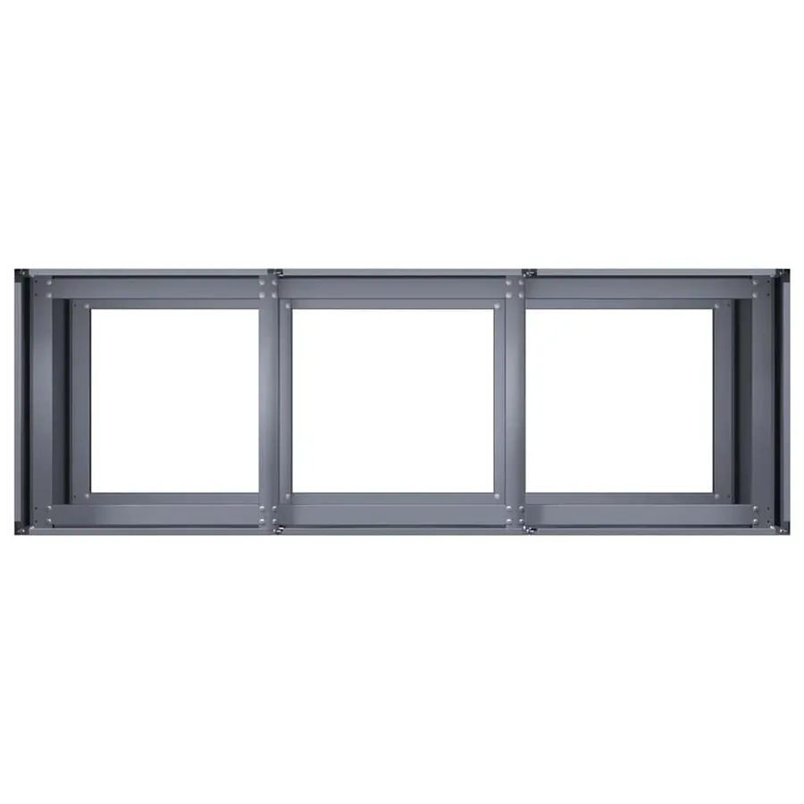 Jardinière anthracite 120x40x80 cm acier laminé à froid - 5