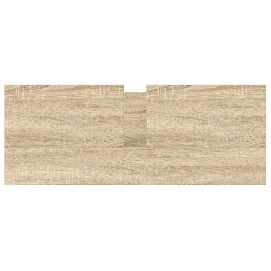 Meuble salle de bain lavabo tiroirs chêne sonoma 90x34,5x60 cm - 9