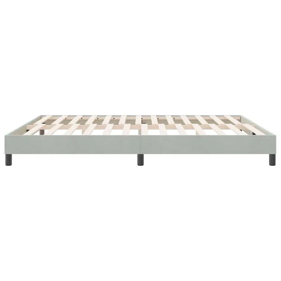 Sommier à lattes de lit sans matelas gris clair 180x220 cm - 6