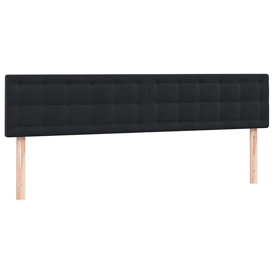 Sommier à lattes de lit avec matelas et LED noir 200x220 cm velours - 7