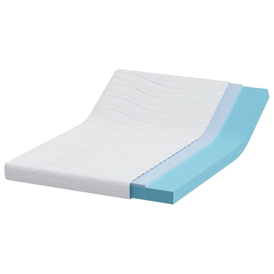 Matelas Blanc 160 x 200 cm Tissu jacquard - 4