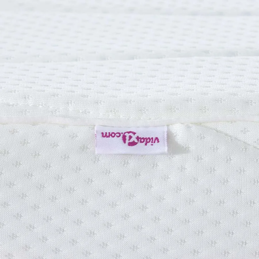 Matelas Blanc 160 x 200 cm Tissu jacquard - 9