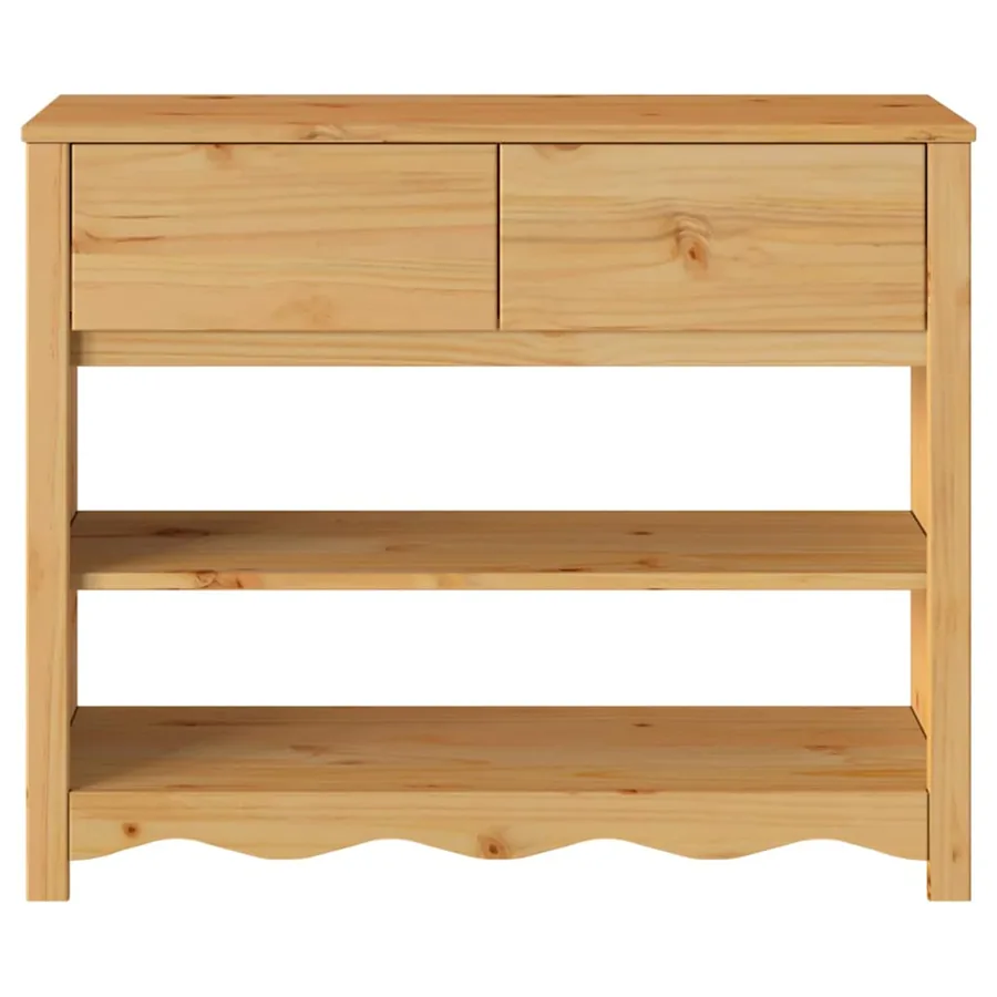 Table console avec tiroir Drammen Chêne 89,5 x 37 x 73 cm - 7