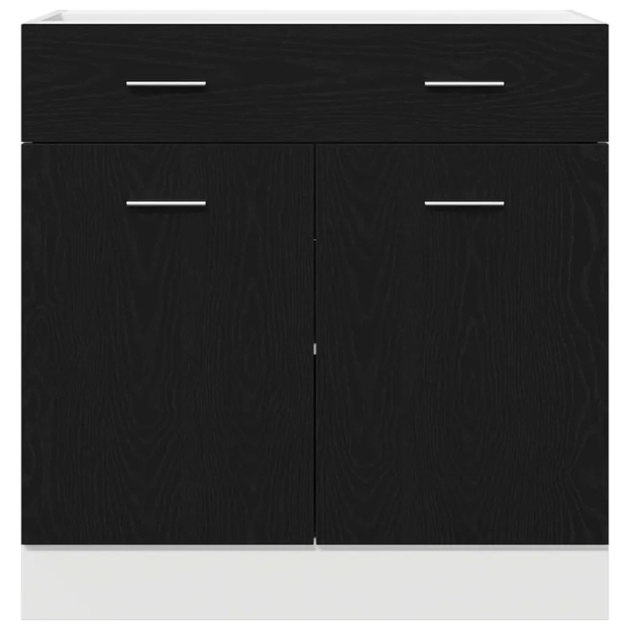 Armoire suspendue avec tiroir Chêne noir 80 x 31 x 81,5 cm - 7