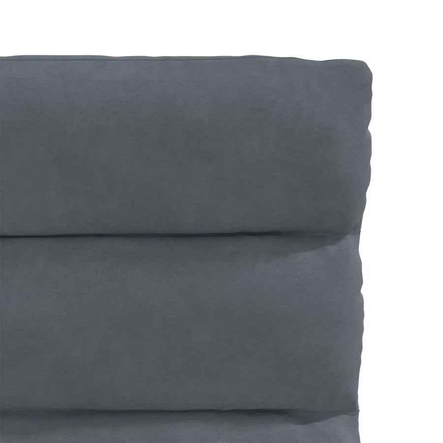 Chaises à manger lot de 4 Gris foncé Velours - 7