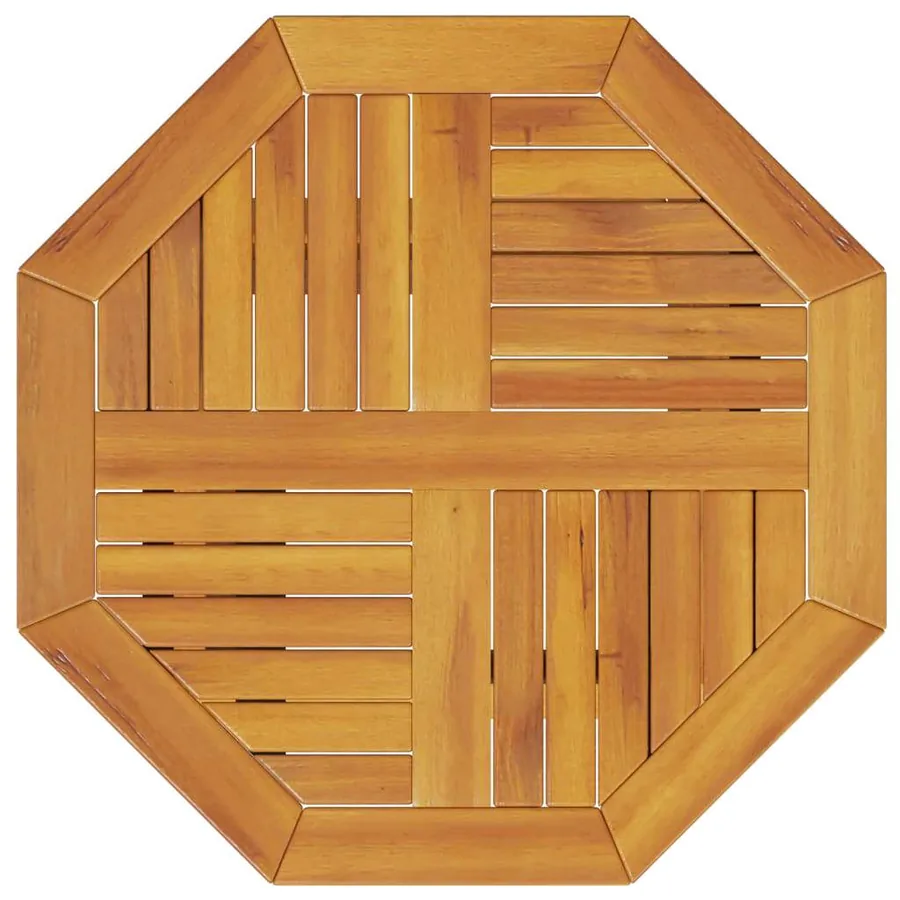 Ensemble bistro pliant 3 pcs Marron Bois d'Acacia Massif - 8