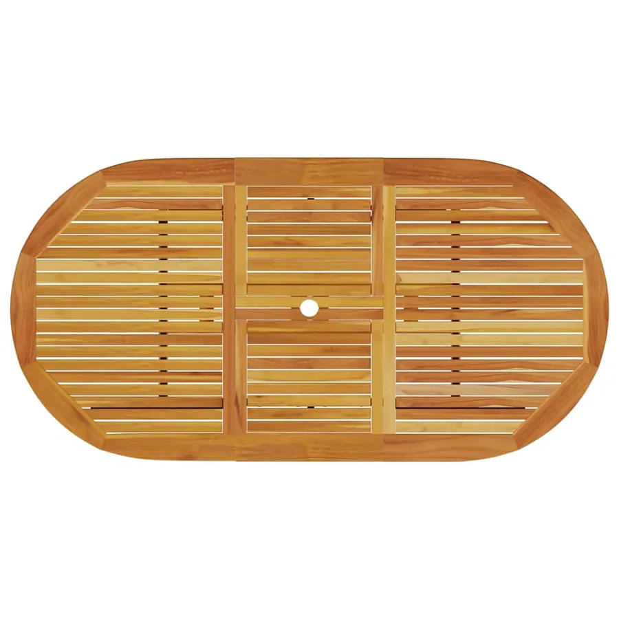 Ensemble de salle à manger pour jardin 7 pcs Marron - 10