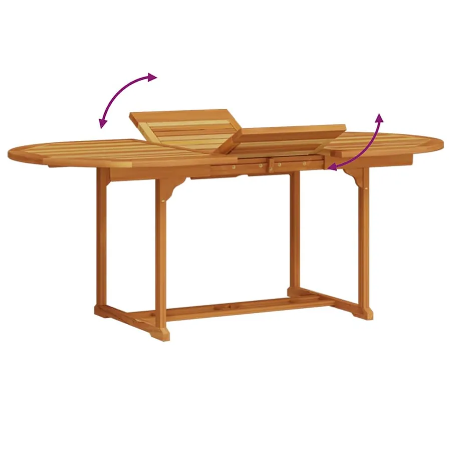 Ensemble de salle à manger pour jardin 7 pcs Marron - 13