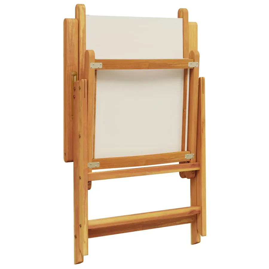 Ensemble de salle à manger pour jardin 7 pcs Blanc crème - 12