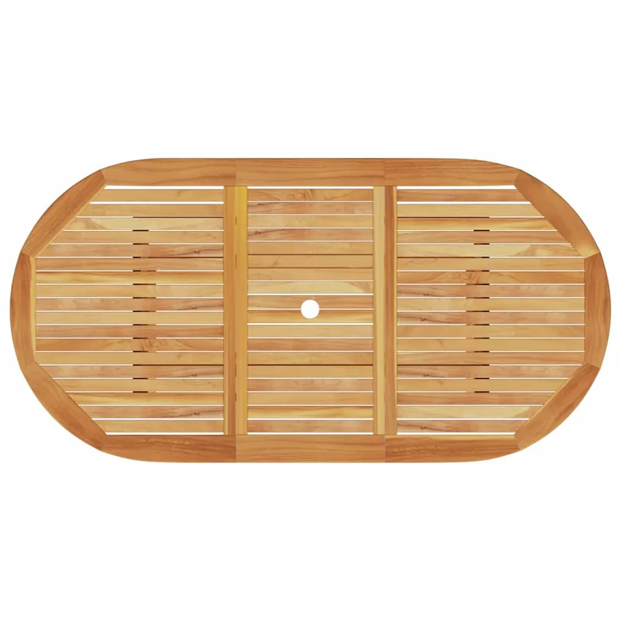 Ensemble de salle à manger pour jardin 7 pcs Marron - 10