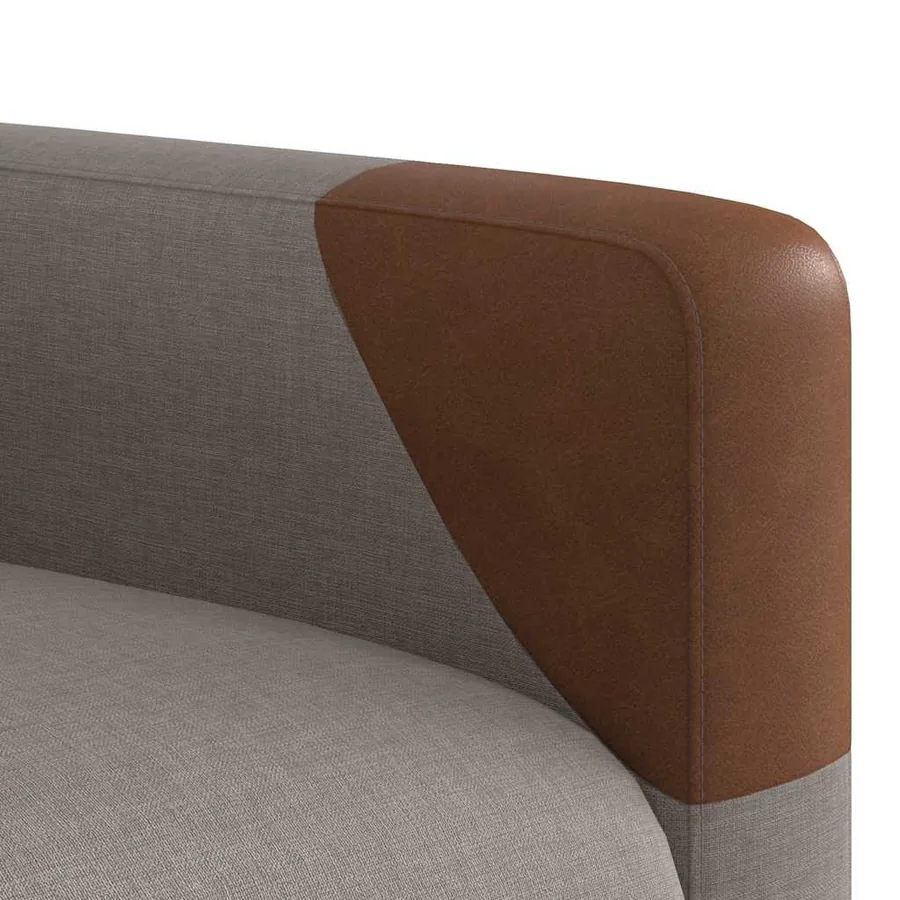 Fauteuil de massage inclinable électrique Taupe Tissu - 11