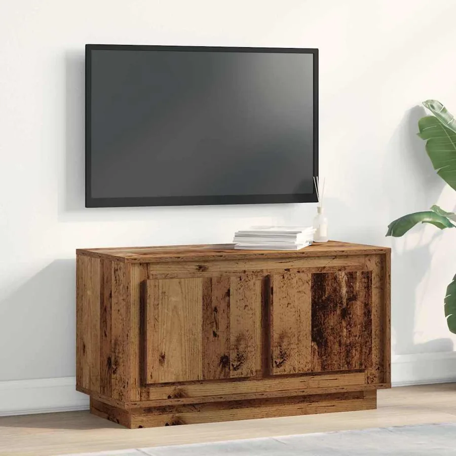 Meuble TV Bois ancien 80 x 35 x 45 cm Bois d'ingénierie