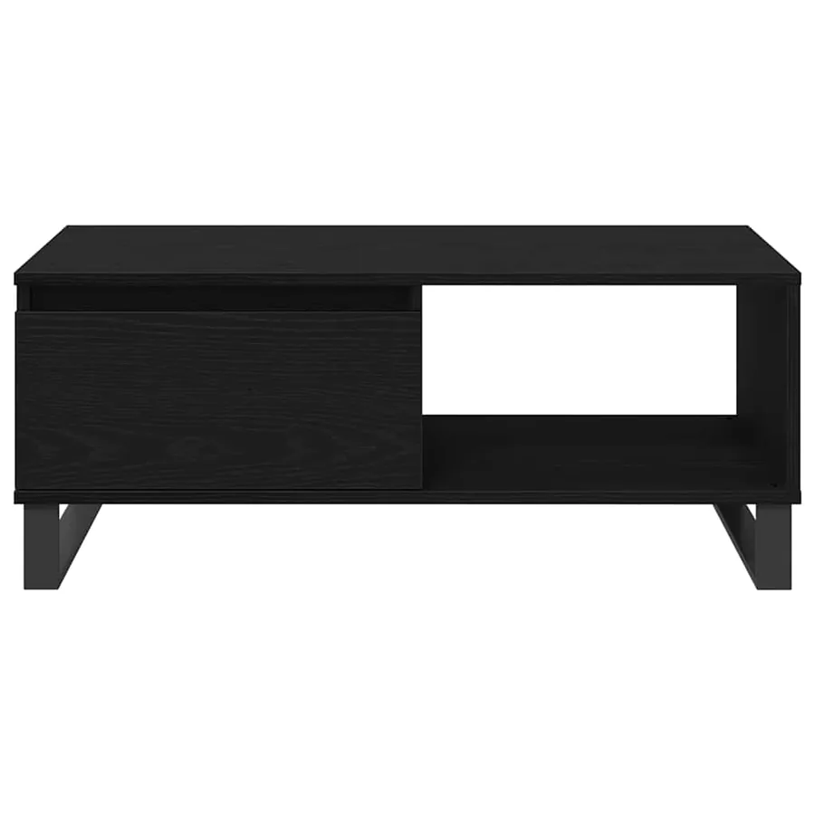 Table basse Chêne noir 90 x 50 x 36,5 cm Bois d'ingénierie - 7