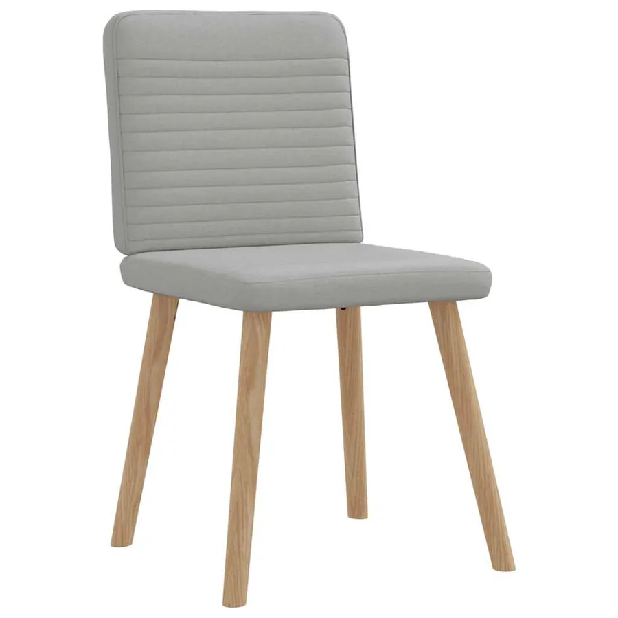 Chaises à manger lot de 6 gris nuage tissu - 3