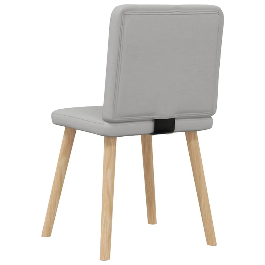 Chaises à manger lot de 6 gris nuage tissu - 6