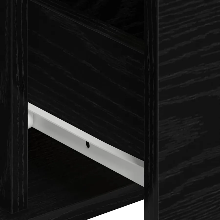 Buffet 2 pcs Chêne noir 60 x 31 x 84 cm Bois d'ingénierie - 10