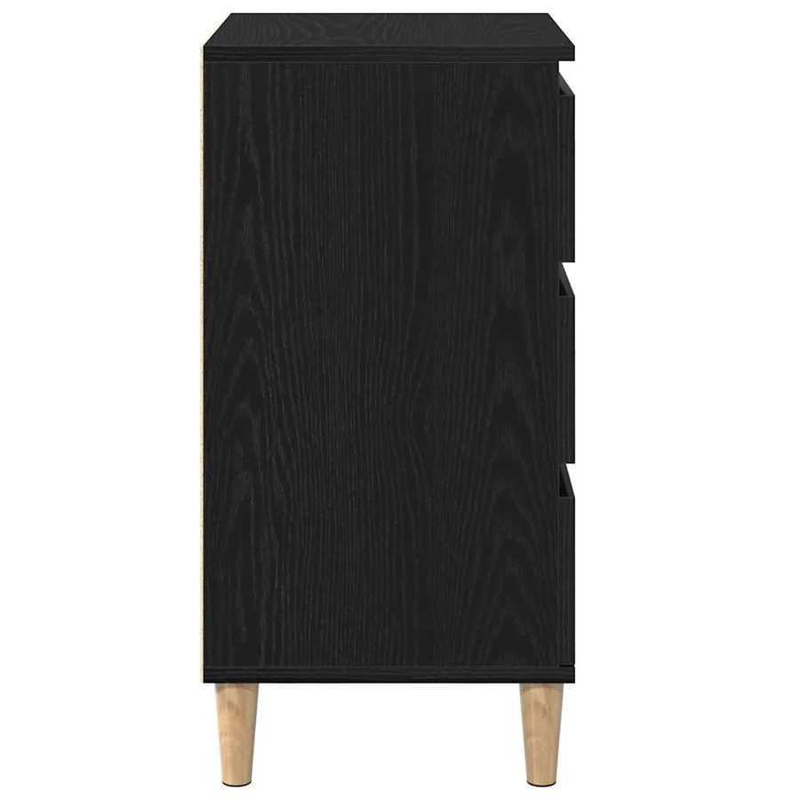 Cabinet de chevet Chêne noir 40 x 35 x 70 cm Bois d'ingénierie - 7