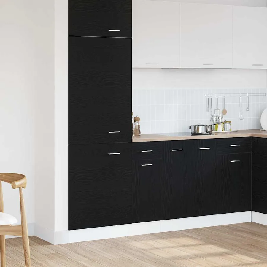 Armoire suspendue avec tiroir Chêne noir 30 x 46 x 81,5 cm