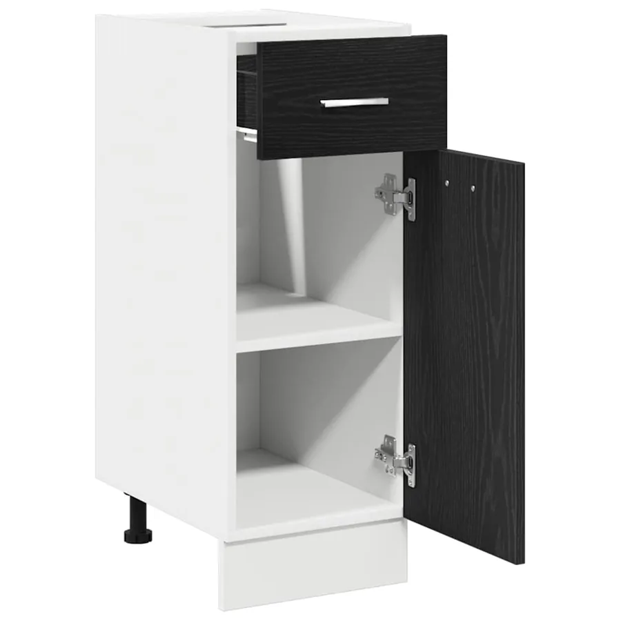 Armoire suspendue avec tiroir Chêne noir 30 x 46 x 81,5 cm - 5