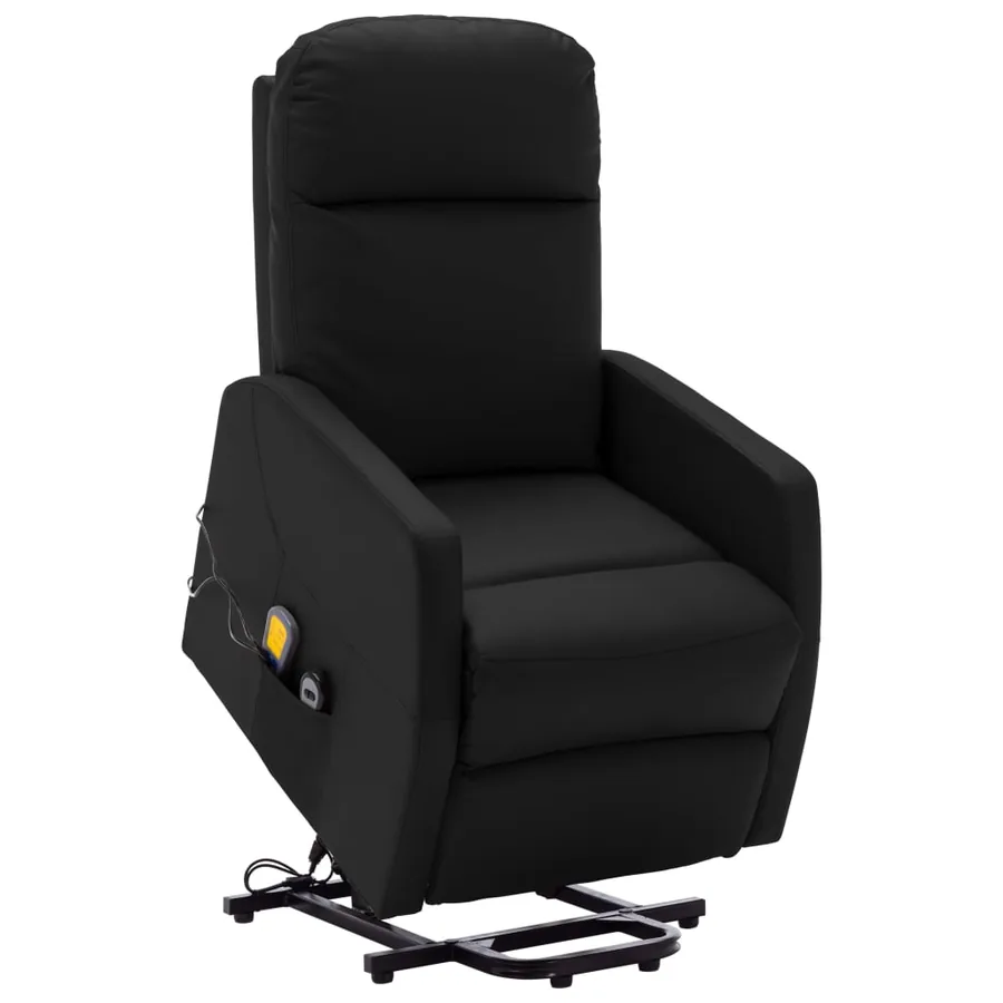 Fauteuil de massage Noir Similicuir