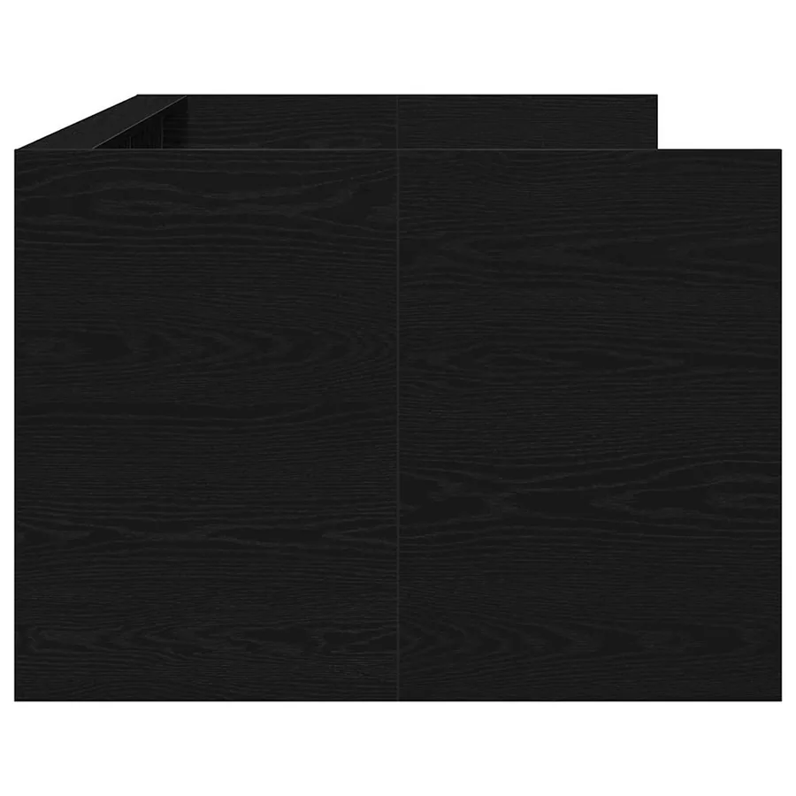 Lit d'appoint Chêne noir 90 x 200 cm Bois d'ingénierie - 5