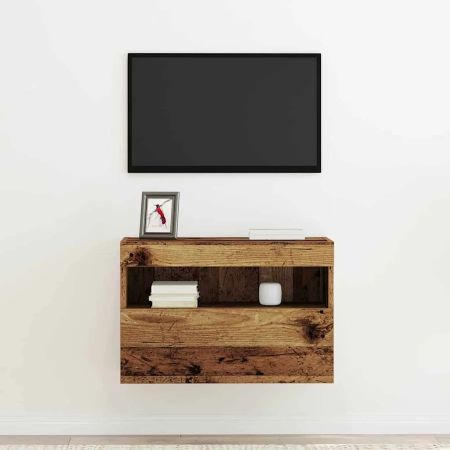 Meuble TV mural Bois ancien 60 x 30 x 40 cm Bois d'ingénierie - 5