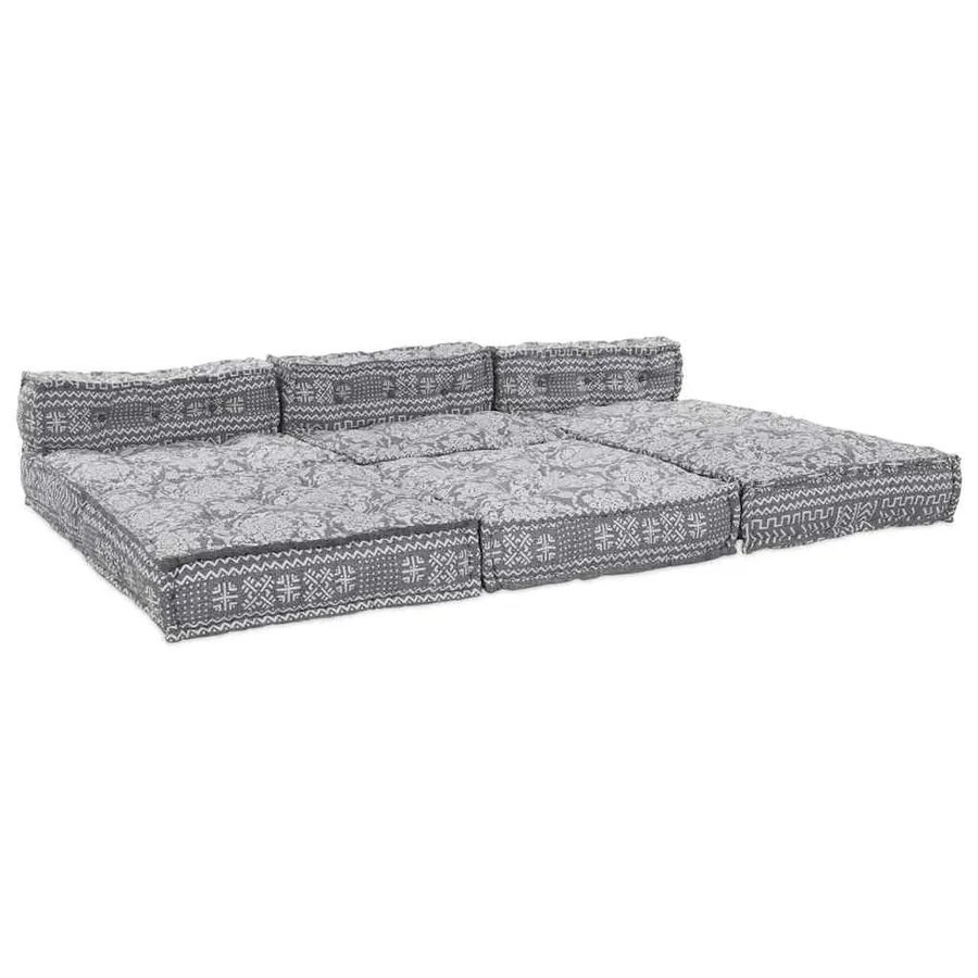 Unité de canapé modulaire 4 pcs Gris clair Tissu - 2