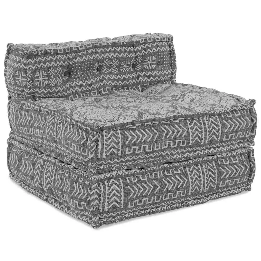 Unité de canapé modulaire 4 pcs Gris clair Tissu - 3
