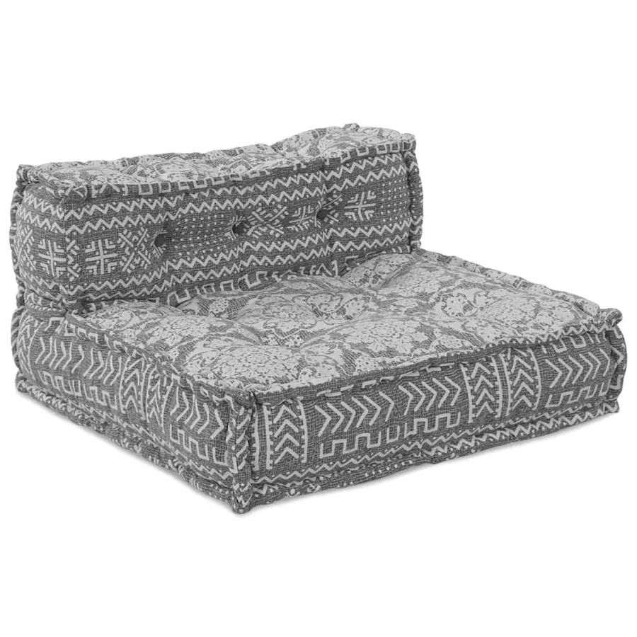 Unité de canapé modulaire 4 pcs Gris clair Tissu - 4