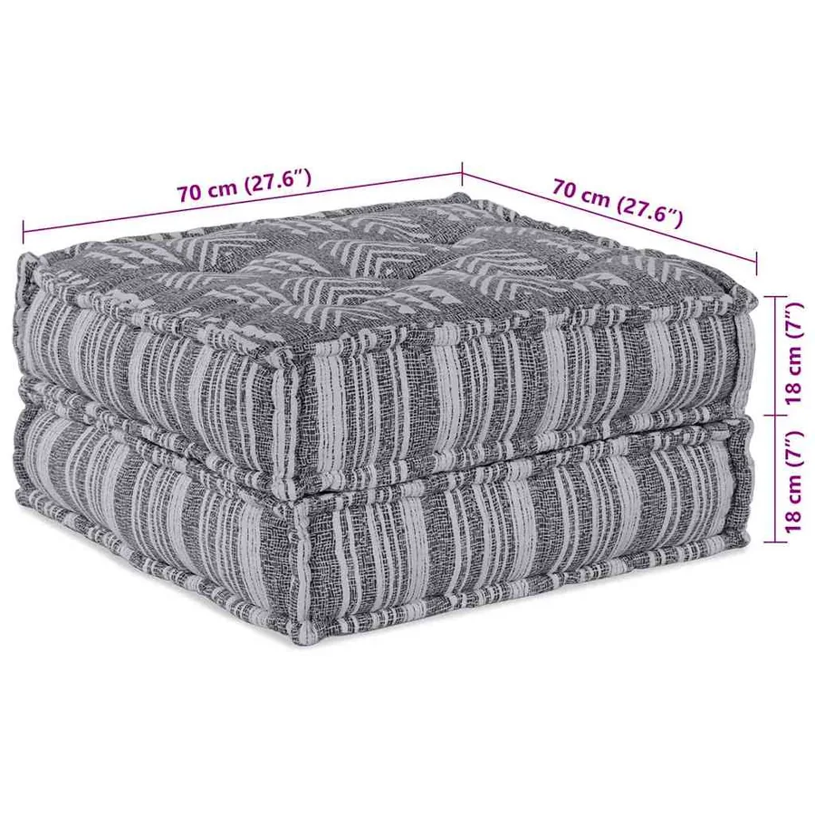 Unité de canapé modulaire Impression Grise 70 x 70 x 36 cm - 8
