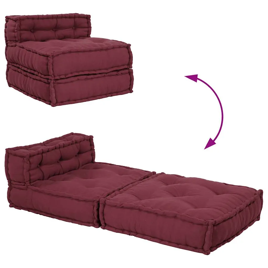 Canapé modulaire marron 70x70x54 tissu - 9