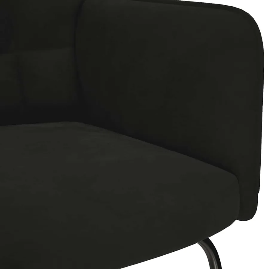 Chaise à bascule Noir Velours - 6