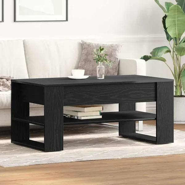 Table basse Chêne noir 102 x 55 x 45 cm Bois d'ingénierie