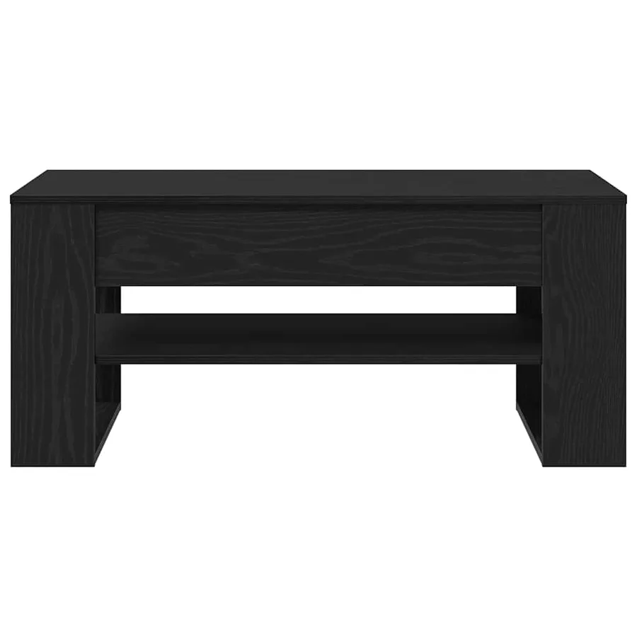 Table basse Chêne noir 102 x 55 x 45 cm Bois d'ingénierie - 6