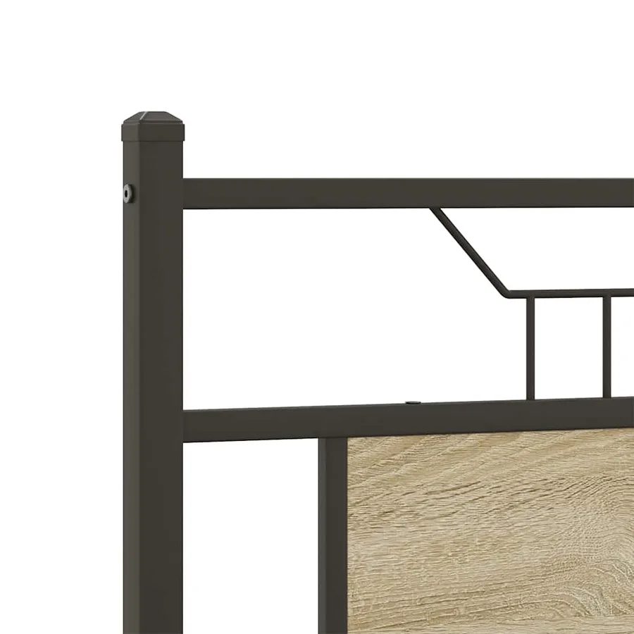 Cadre de lit sans matelas chêne sonoma 140x200 cm - 9