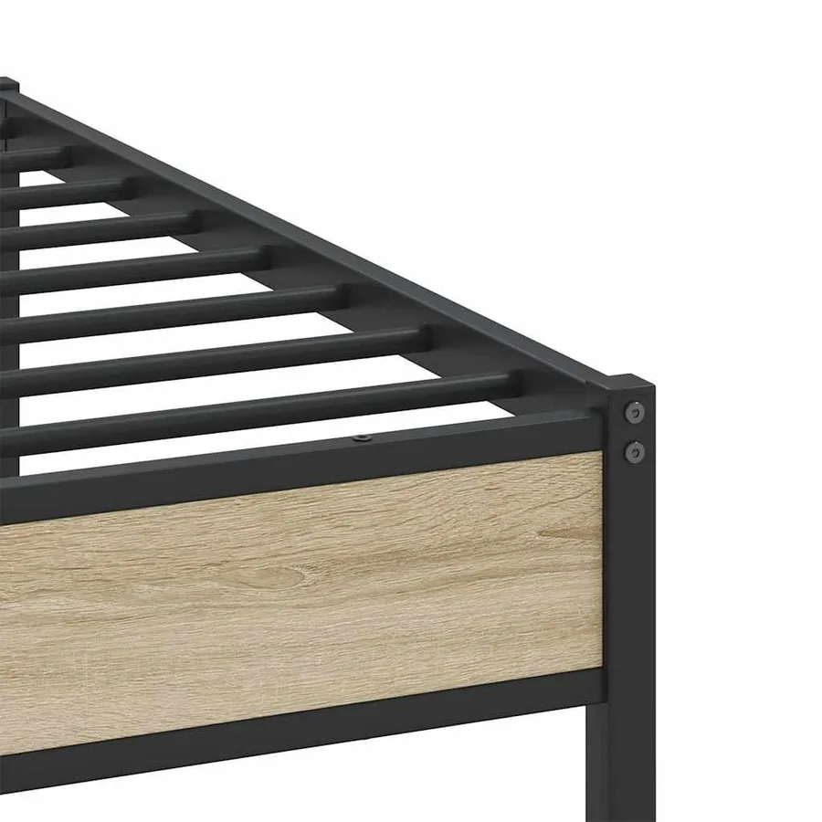 Cadre de lit sans matelas chêne sonoma 160x200 cm - 10