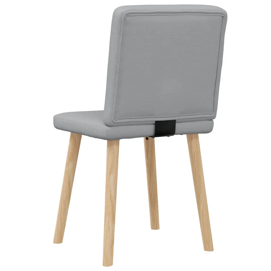 Chaises à manger lot de 2 gris clair tissu - 6