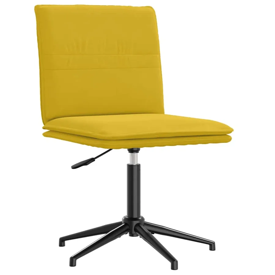 Chaises à manger lot de 2 Jaune Velours - 3