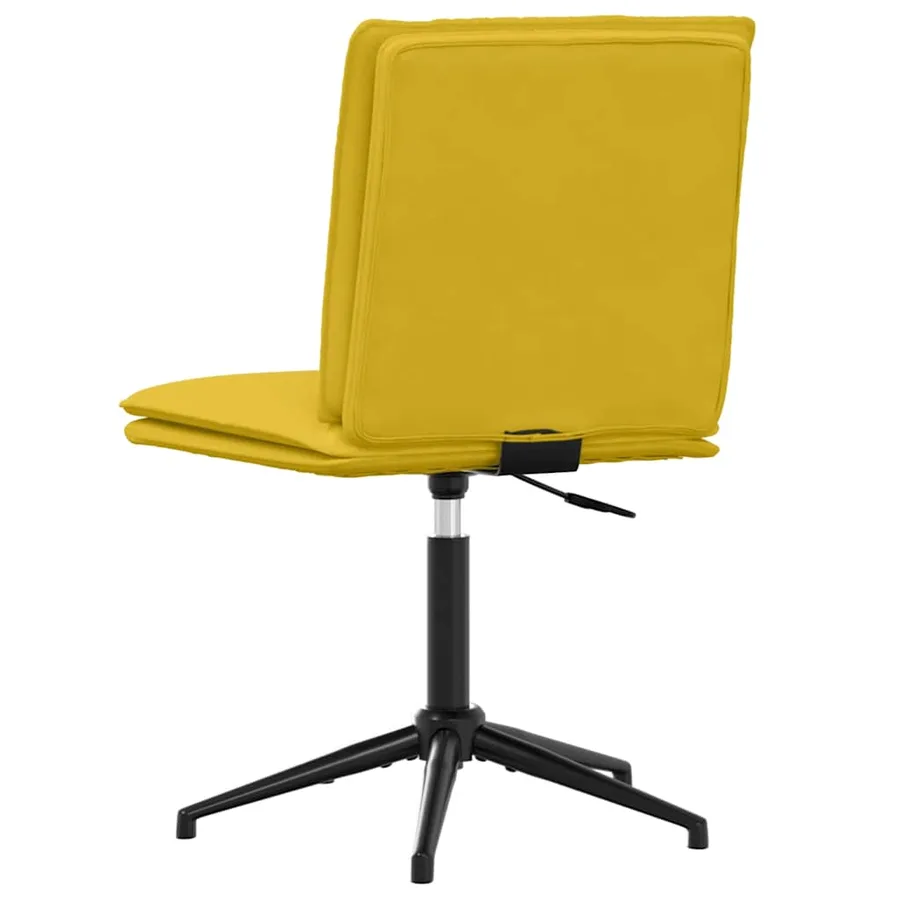 Chaises à manger lot de 2 Jaune Velours - 6