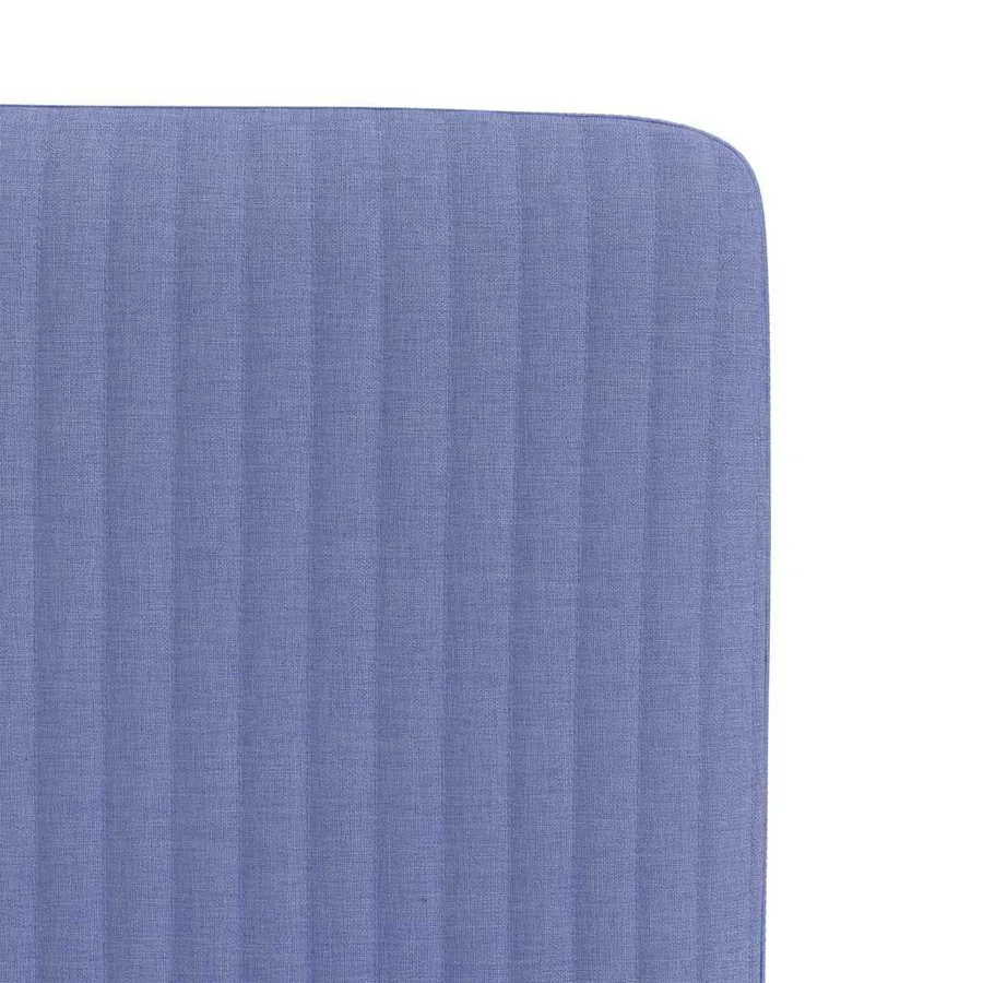 Chaises à manger lot de 6 bleu jean tissu - 7