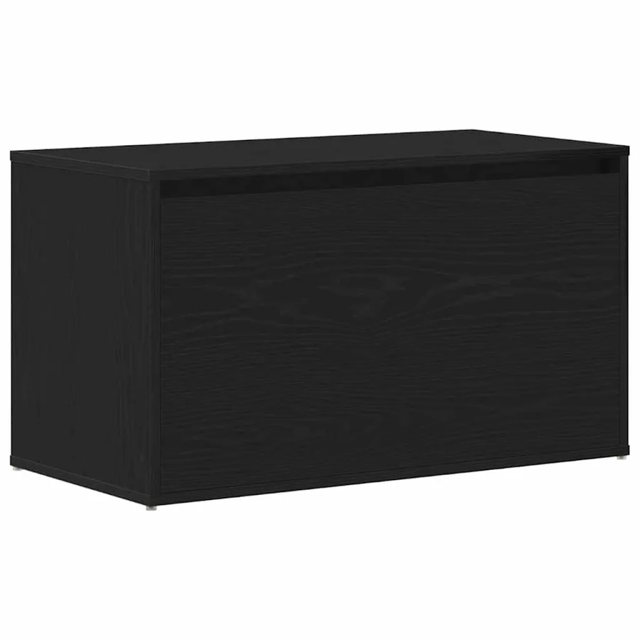 Banc d'entrée Chêne noir 80 x 40 x 45 cm Bois d'ingénierie - 2
