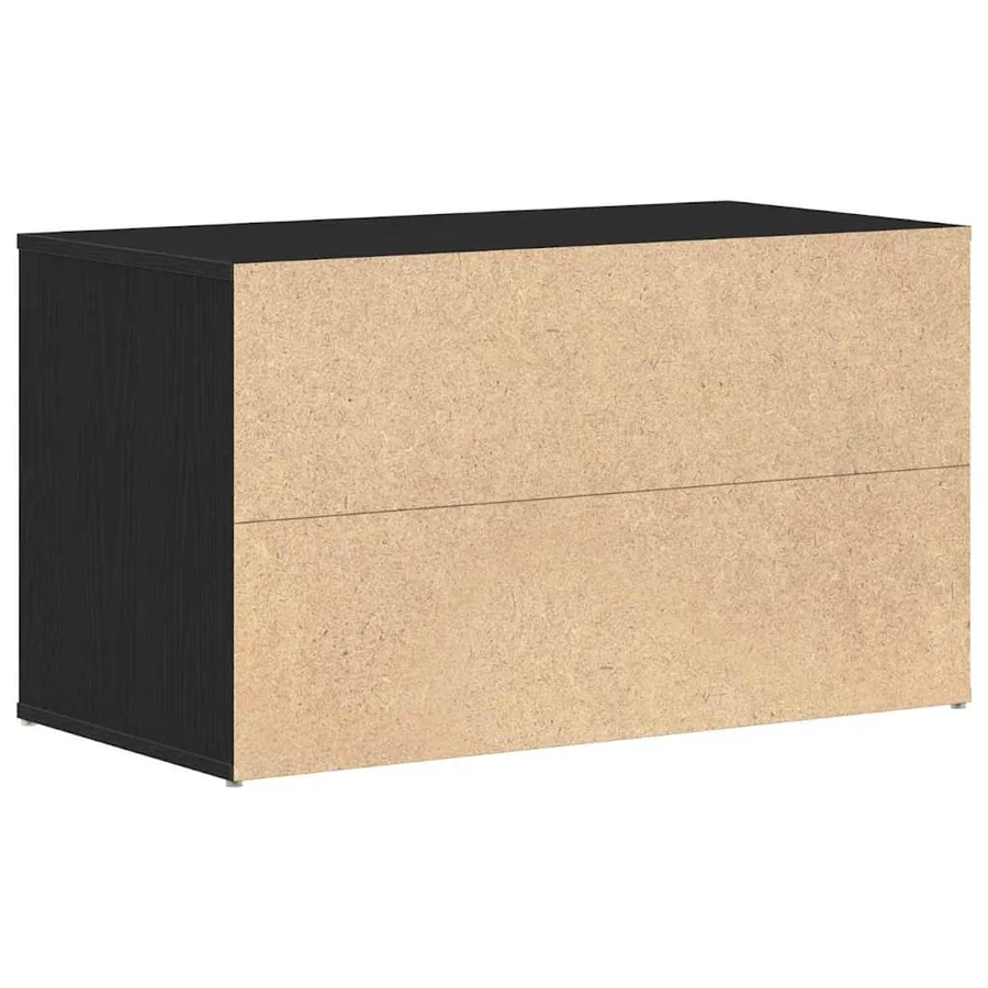 Banc d'entrée Chêne noir 80 x 40 x 45 cm Bois d'ingénierie - 6