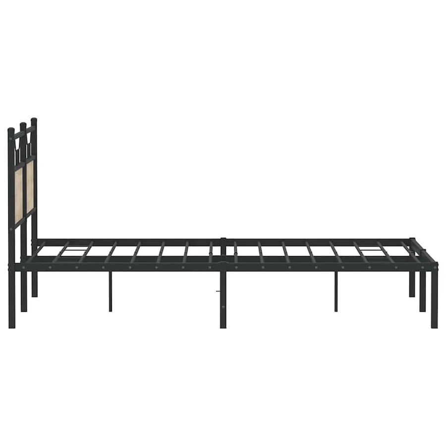 Cadre de lit sans matelas chêne sonoma 140x190 cm - 7