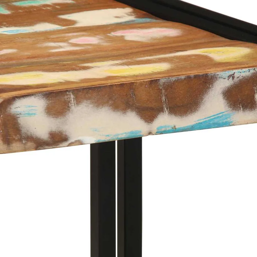 Table basse Multicolore 40 x 40 x 38 cm Bois Recyclé Solide - 7
