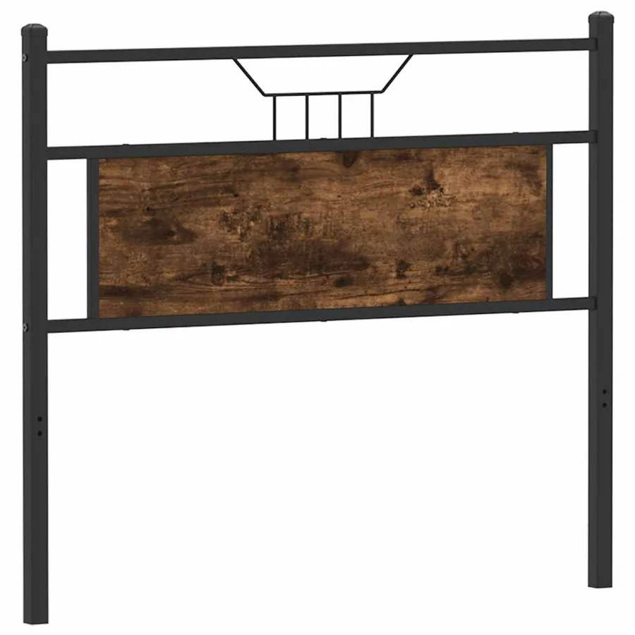 Tête de lit de remplacement chêne fumé 107 cm bois d'ingénierie et acier - 2