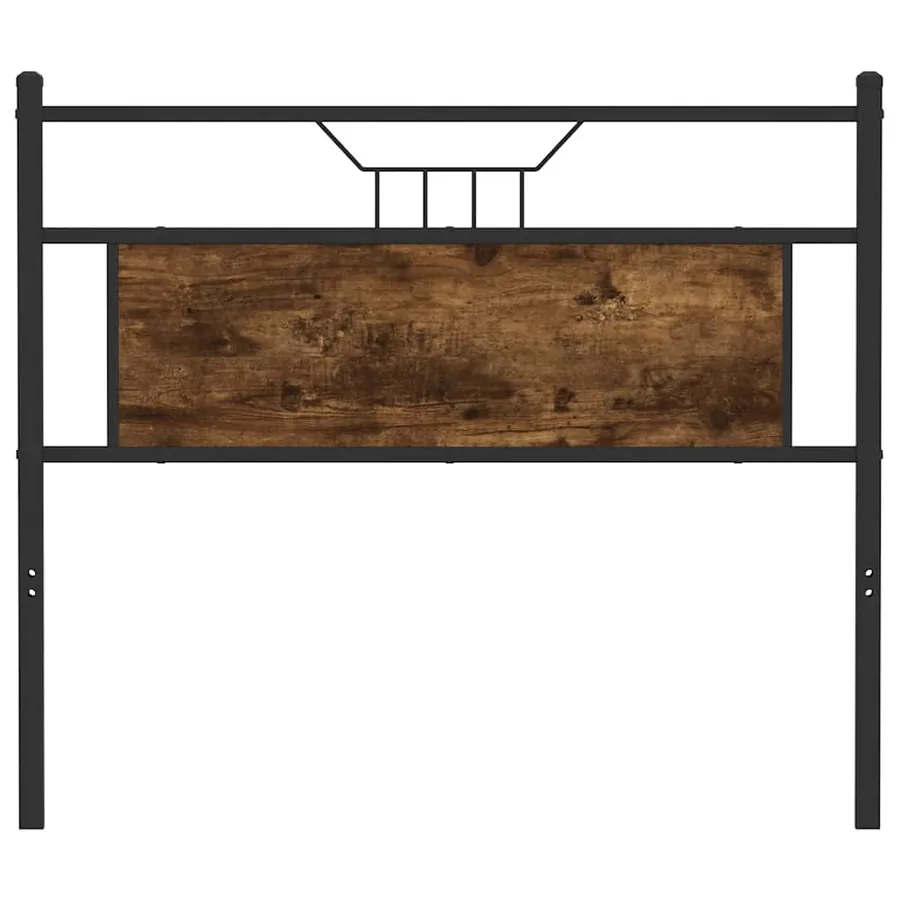 Tête de lit de remplacement chêne fumé 107 cm bois d'ingénierie et acier - 4