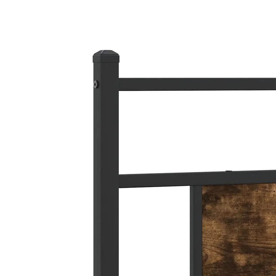 Tête de lit de remplacement chêne fumé 107 cm bois d'ingénierie et acier - 7
