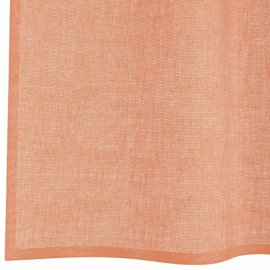 Rideaux en voile avec boucles 2 pcs terre cuite 140x175 cm - 6