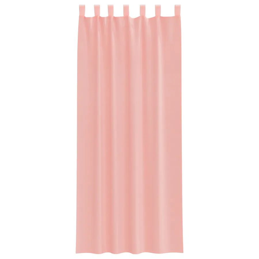 Rideaux en voile avec boucles 2 pcs rose 140x260 cm - 4