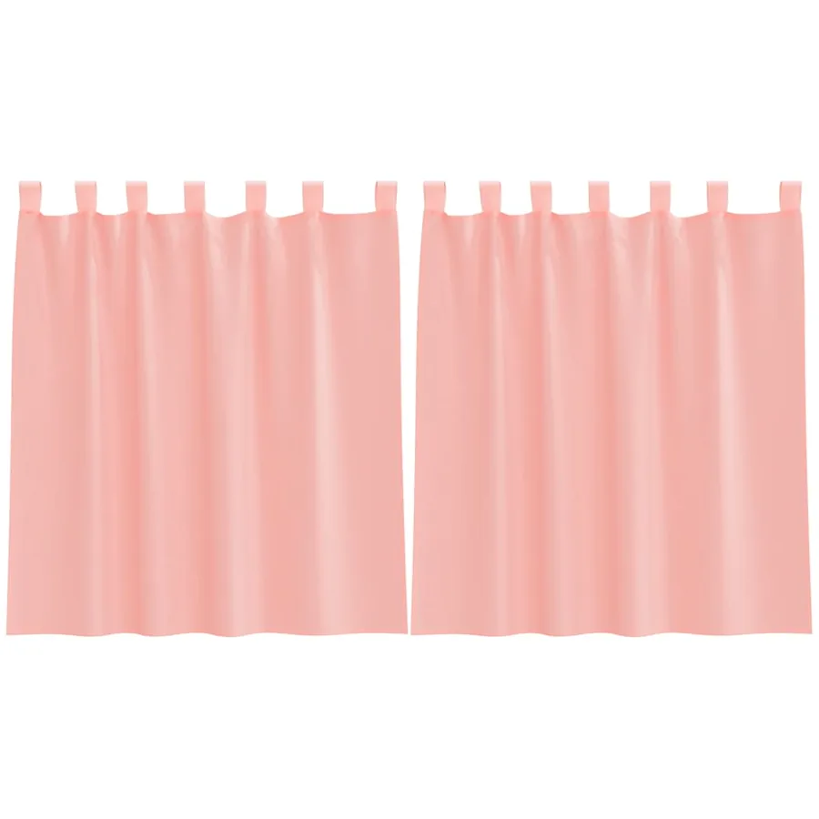 Rideaux en voile avec passe-tringles 2 pcs rose - 2